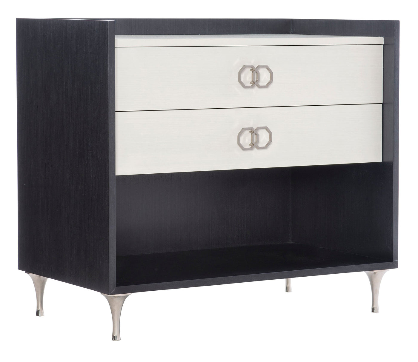 Silhouette Dual-Tone Nightstand-Nightstands-Leahyco