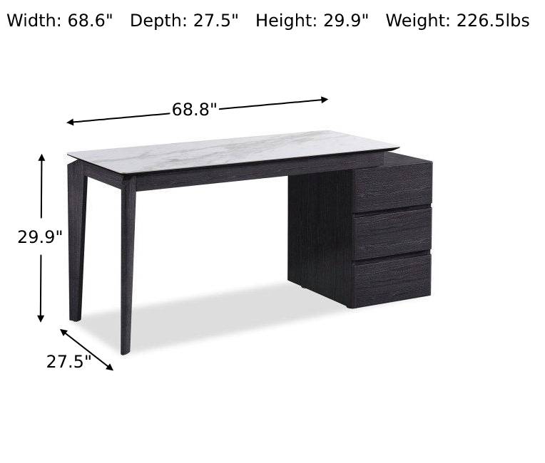 Slate Modern Desk-Desks-Leahyco