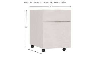 Solaria 2-Drawers File Cabinet-Cabinet-Leahyco