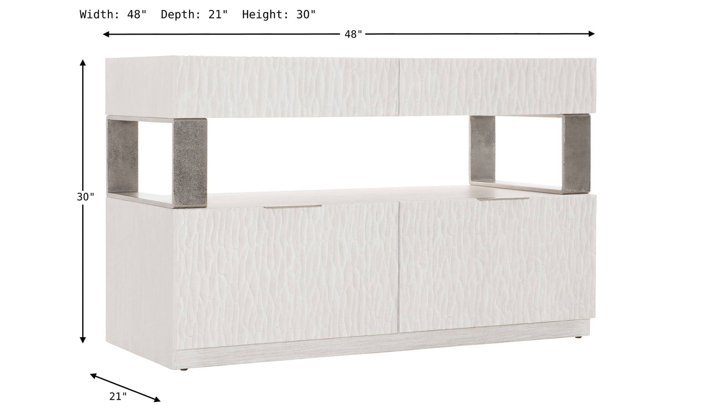 Solaria 4-Drawers File Credenza-Credenzas-Leahyco