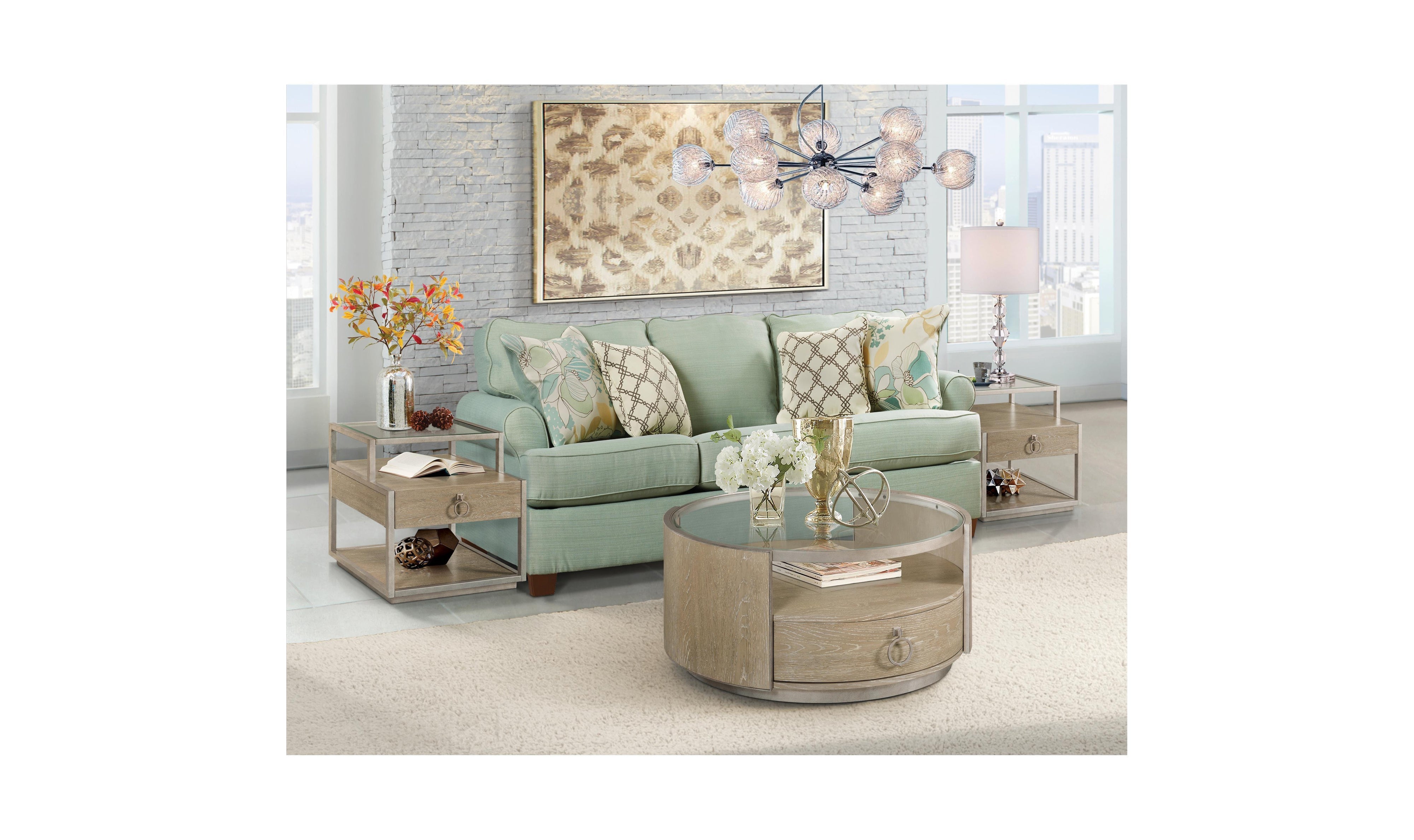 Sophie Round Cocktail Table-Coffee Tables-Leahyco