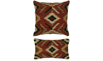 Soumak Pillow Rug-Rugs-Leahyco