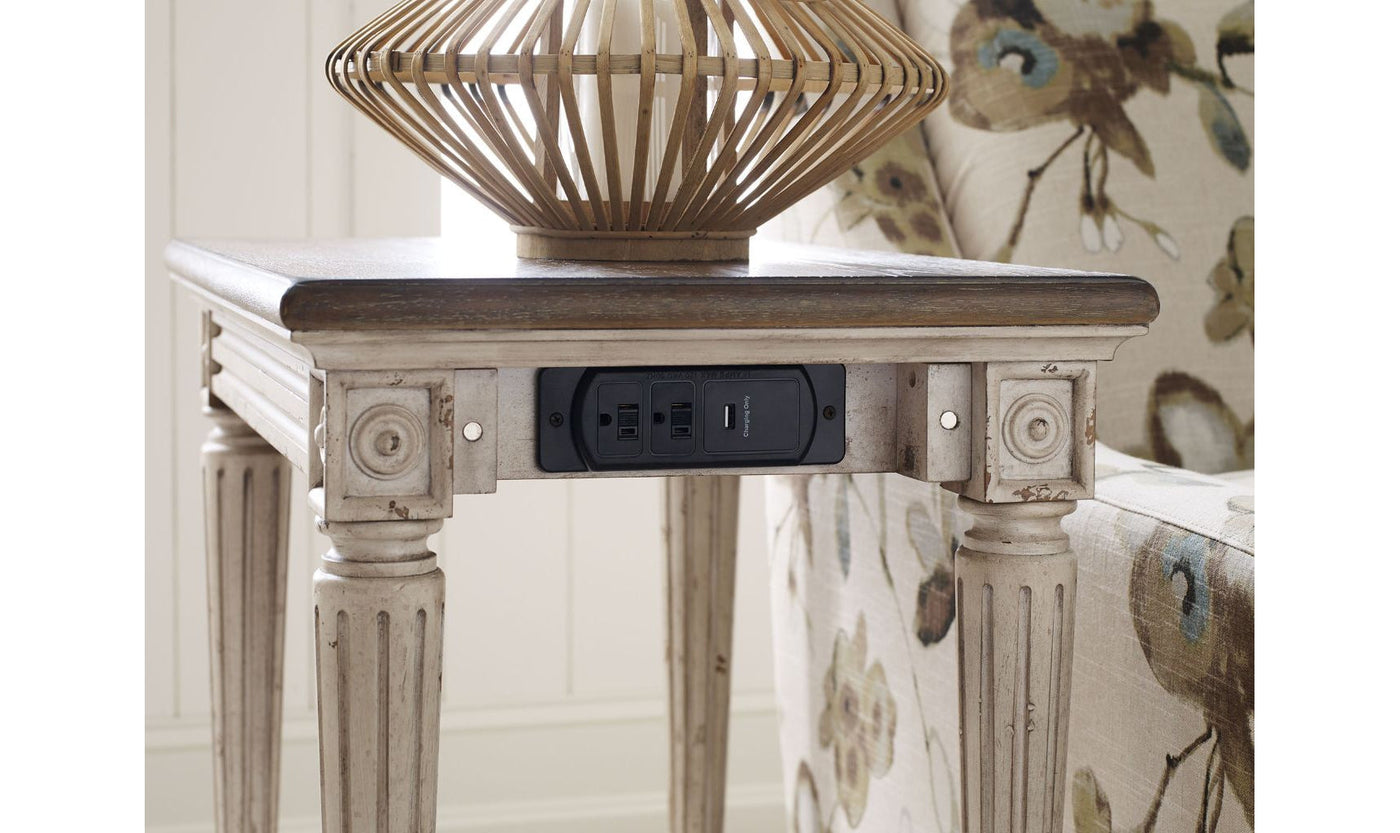 SOUTHBURY CHARGING CHAIRSIDE TABLE-End Tables-Leahyco