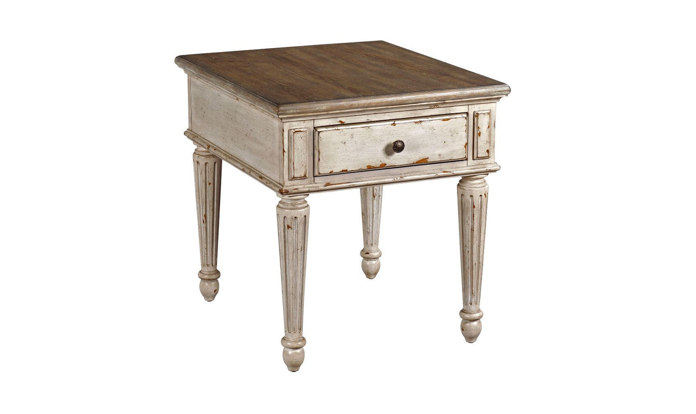 SOUTHBURY DRAWER END TABLE-End Tables-Leahyco