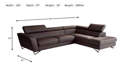 Sparta Sectional Sofa-Sectional Sofas-Leahyco