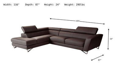 Sparta Sectional Sofa-Sectional Sofas-Leahyco