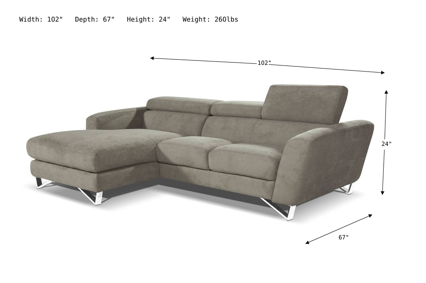 Sparta Sectional Sofa-Sectional Sofas-Leahyco