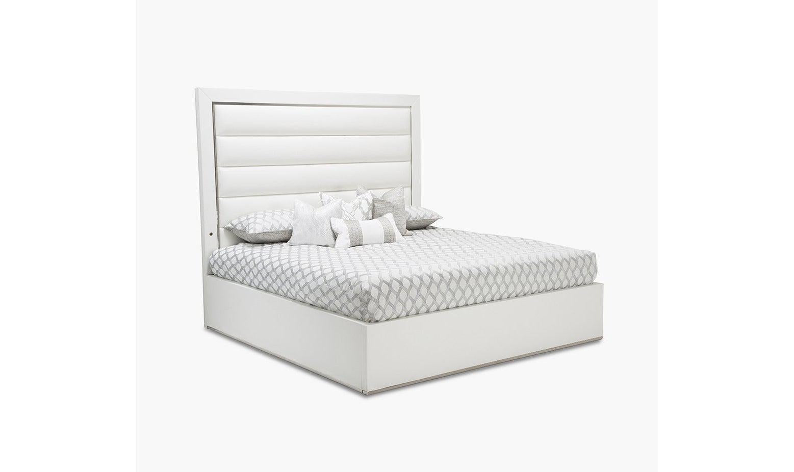 State Street - Queen Upholstered Panel Bed-Beds-Leahyco