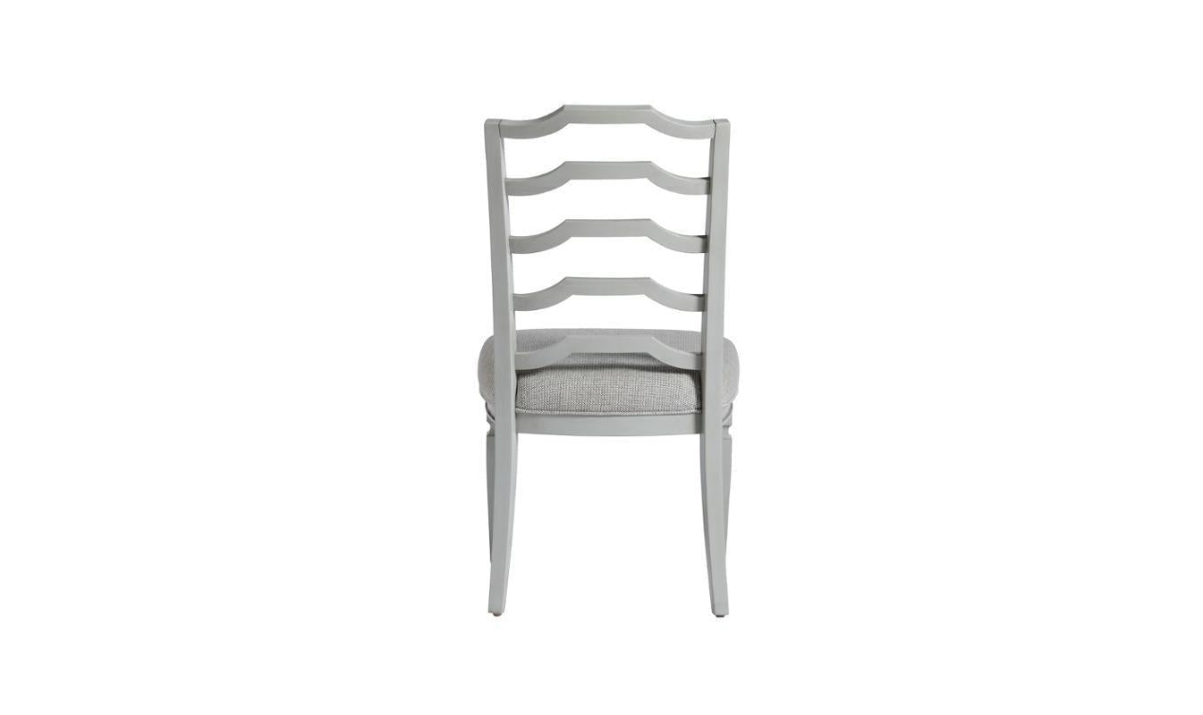 Summer Hill - Ladder Back Side Chair - Grey-Dining Side Chairs-Leahyco