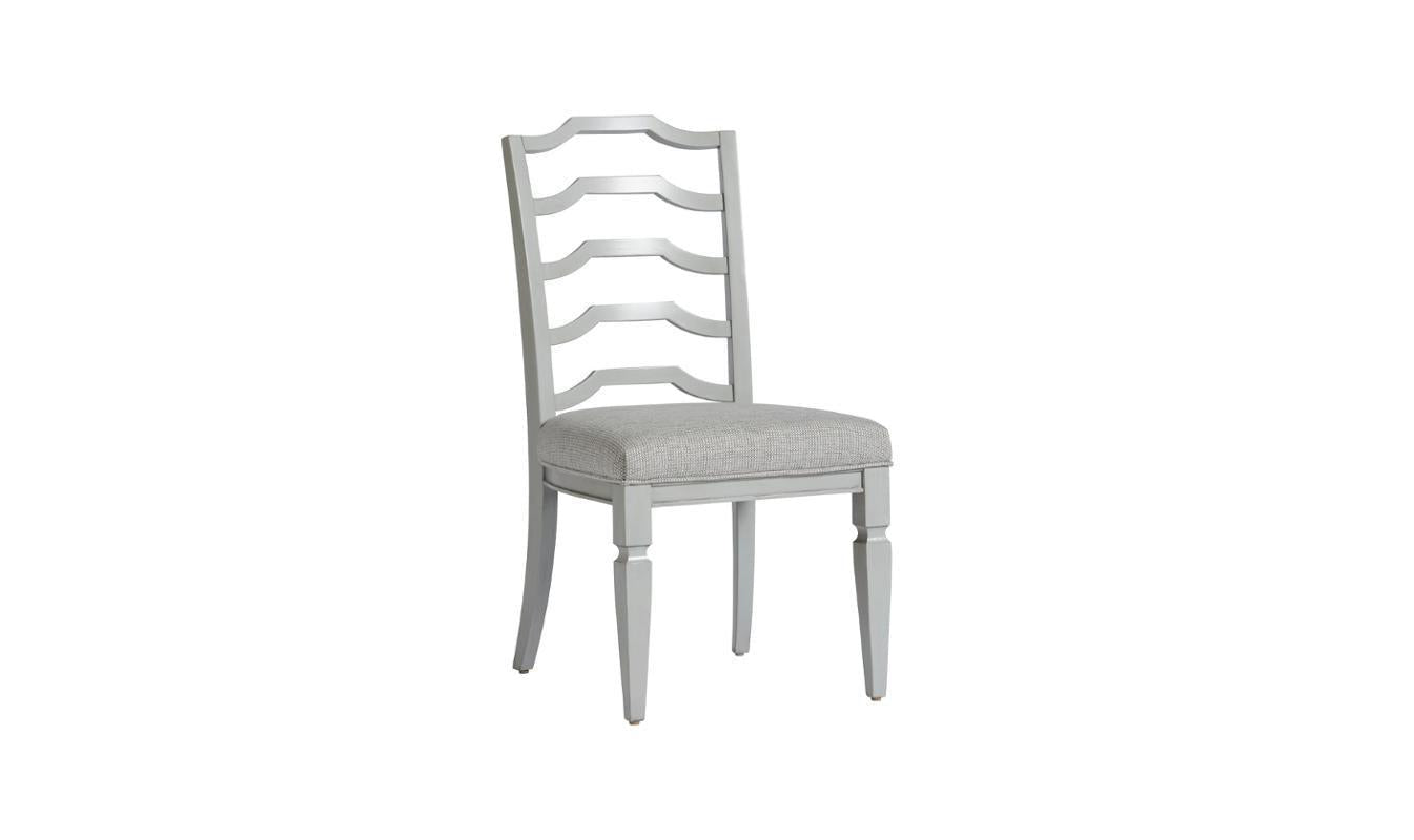 Summer Hill - Ladder Back Side Chair - Grey-Dining Side Chairs-Leahyco