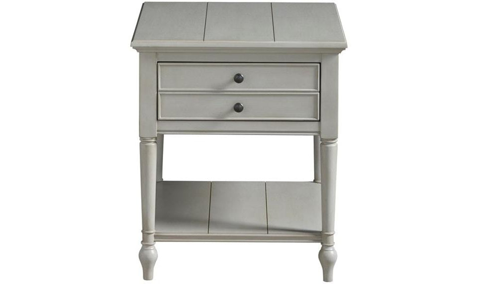 SUMMER HILL NIGHT TABLE - GREY-Nightstands-Leahyco