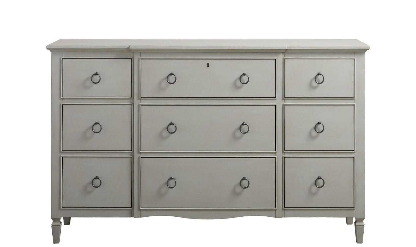 Summer Hill Nine Drawer Dresser - GREY-Dressers-Leahyco