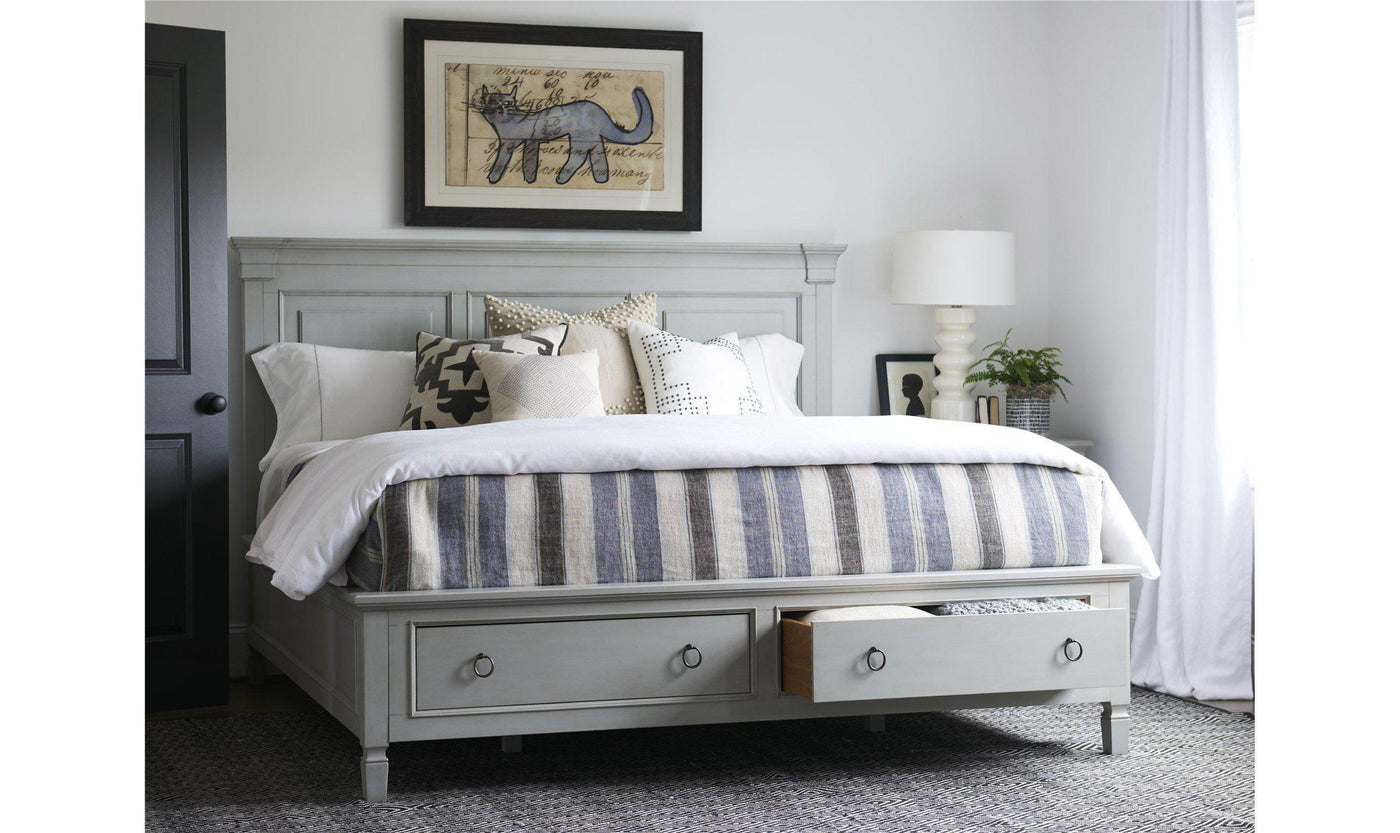 Summer Hill Storage Bed - Grey-Beds-Leahyco