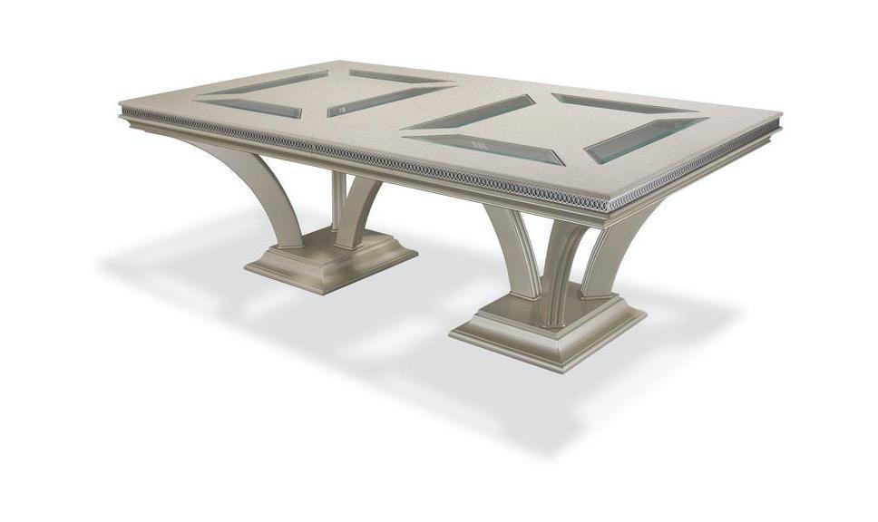 SWANK RECTANGLE DINING TABLE-Dining Tables-Leahyco