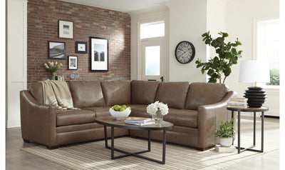 Sydney 2 Piece Leather Power Sectional-Sectional Sofas-Leahyco