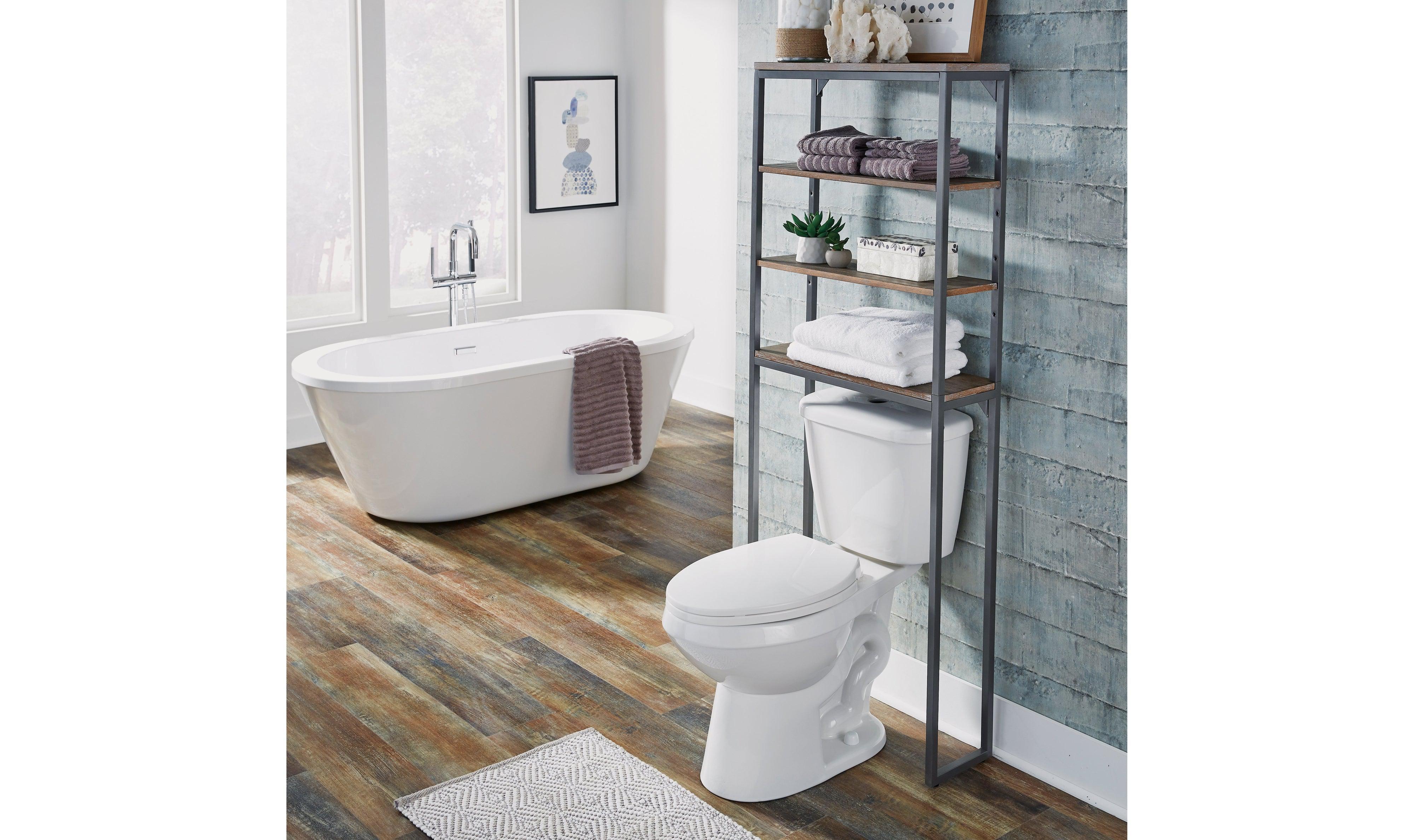 Telluride Over The Commode Stand - Gray-Patio-Leahyco