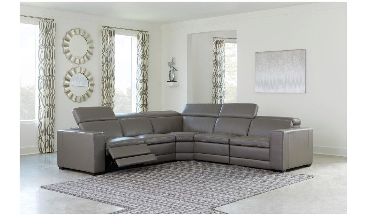 Texline Power Recliner Sectional-Sectional Sofas-Leahyco