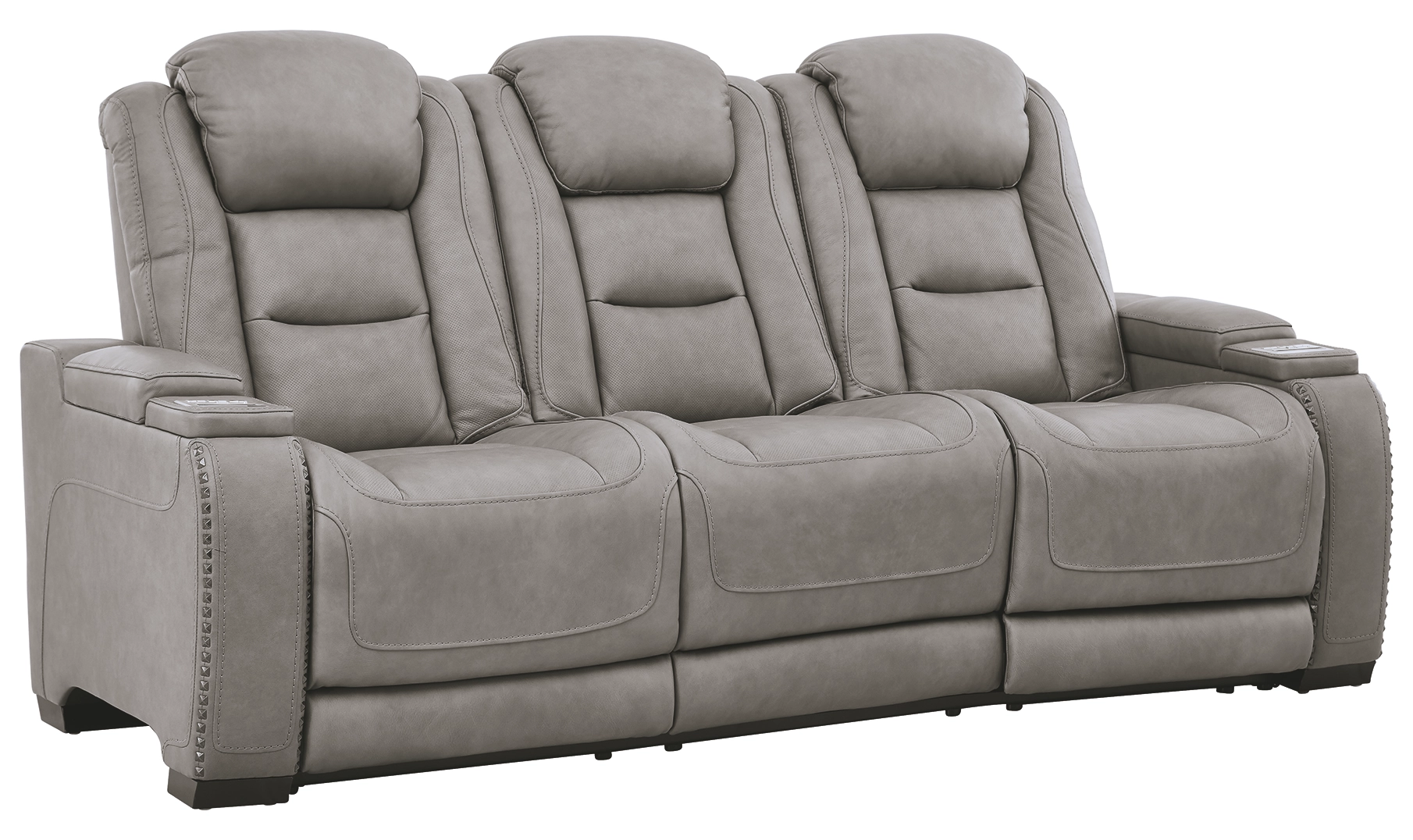 The Man-Den Power-Reclining Sofa with Adjustable Headrest-Sofas-Leahyco