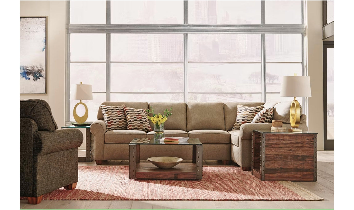 Thornton Sectional Sofa-Sectional Sofas-Leahyco