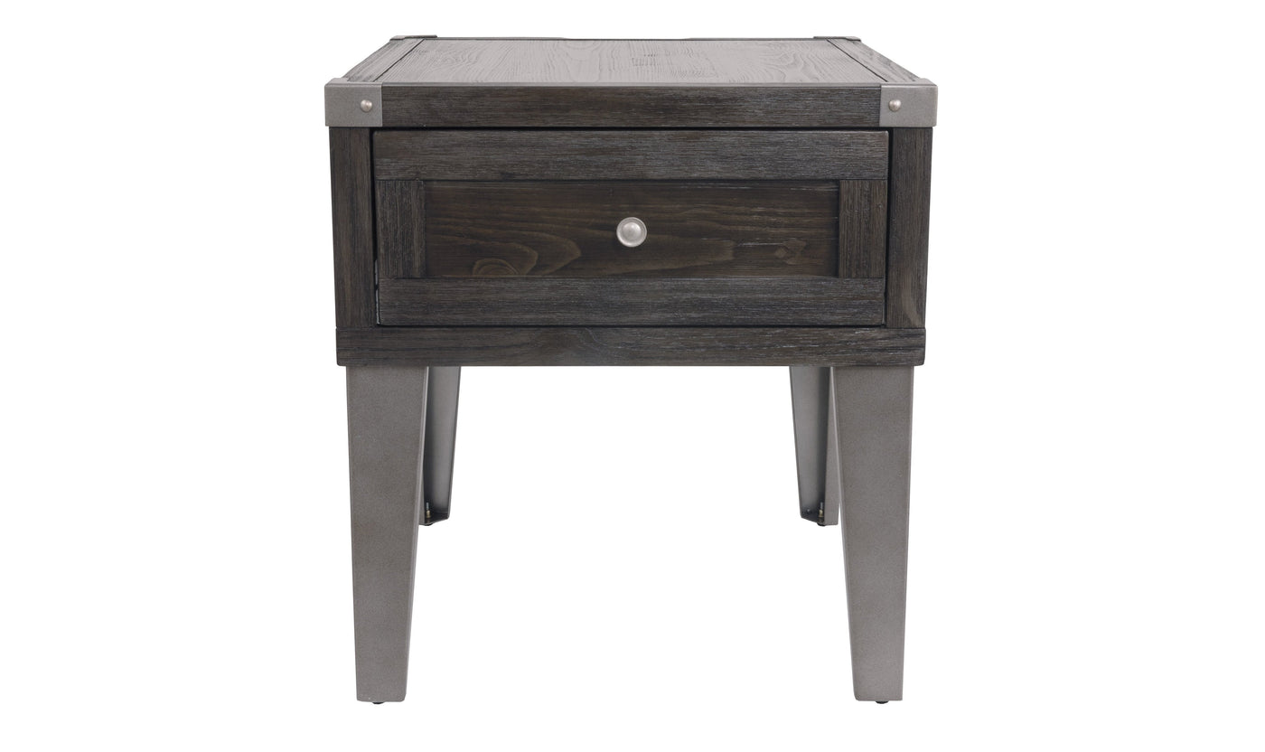 Todoe Rectangular End Table-End Tables-Leahyco