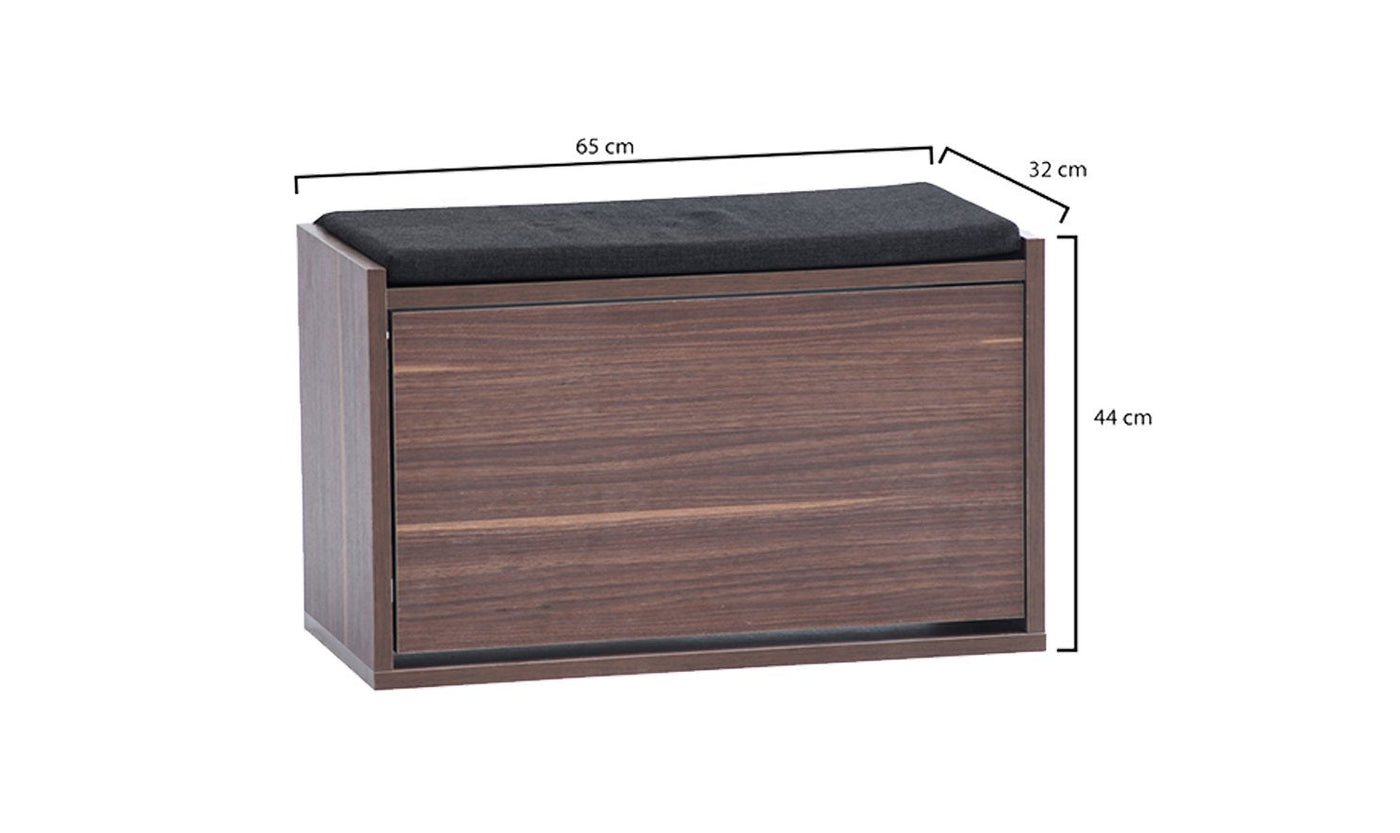 Tona Modern Contemporary Shoe Cabinet with Cushion-Cabinets-Leahyco