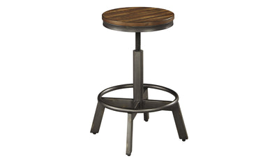 Torjin Bar Stool - Brown/Gray-Stools-Leahyco