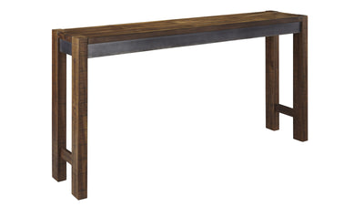 Torjin Counter Ht Dining Table - Brown/Gray-Console Tables-Leahyco