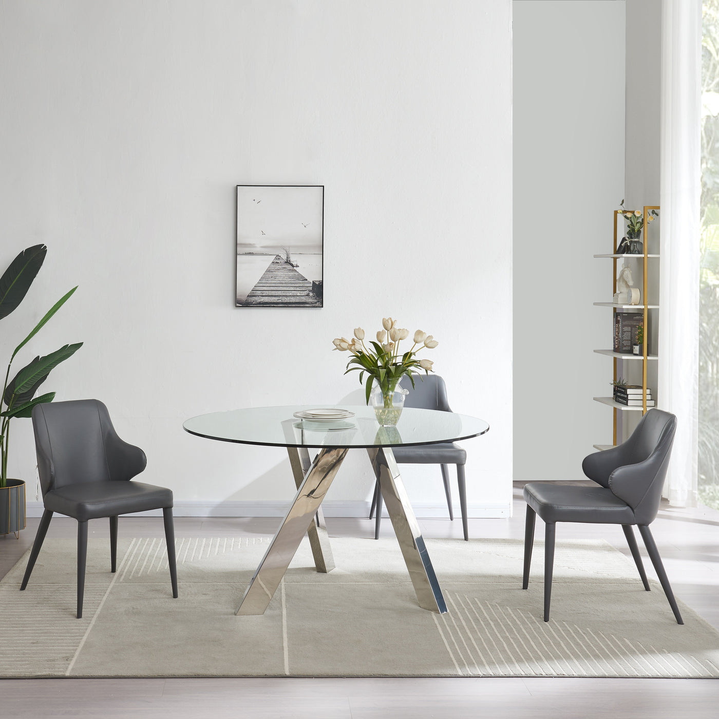 Tower Round Table-Dining Tables-Leahyco