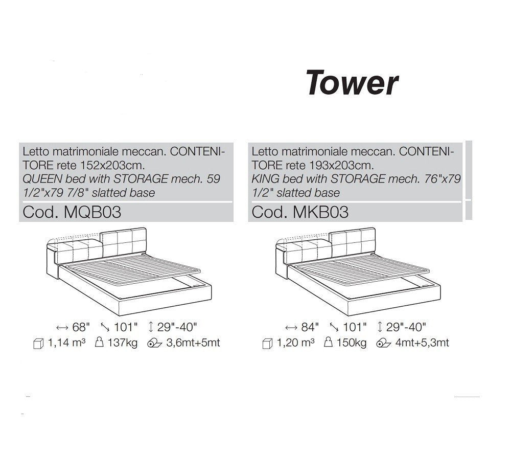 Tower Storage Bed-Beds-Leahyco