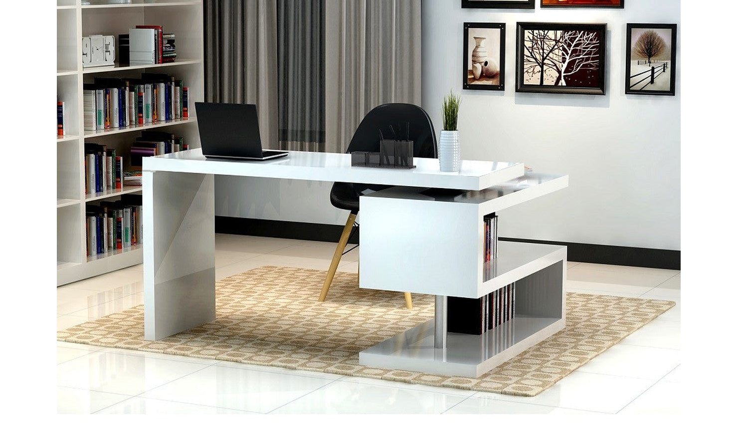 Tresse Office Desk-Office Desks-Leahyco