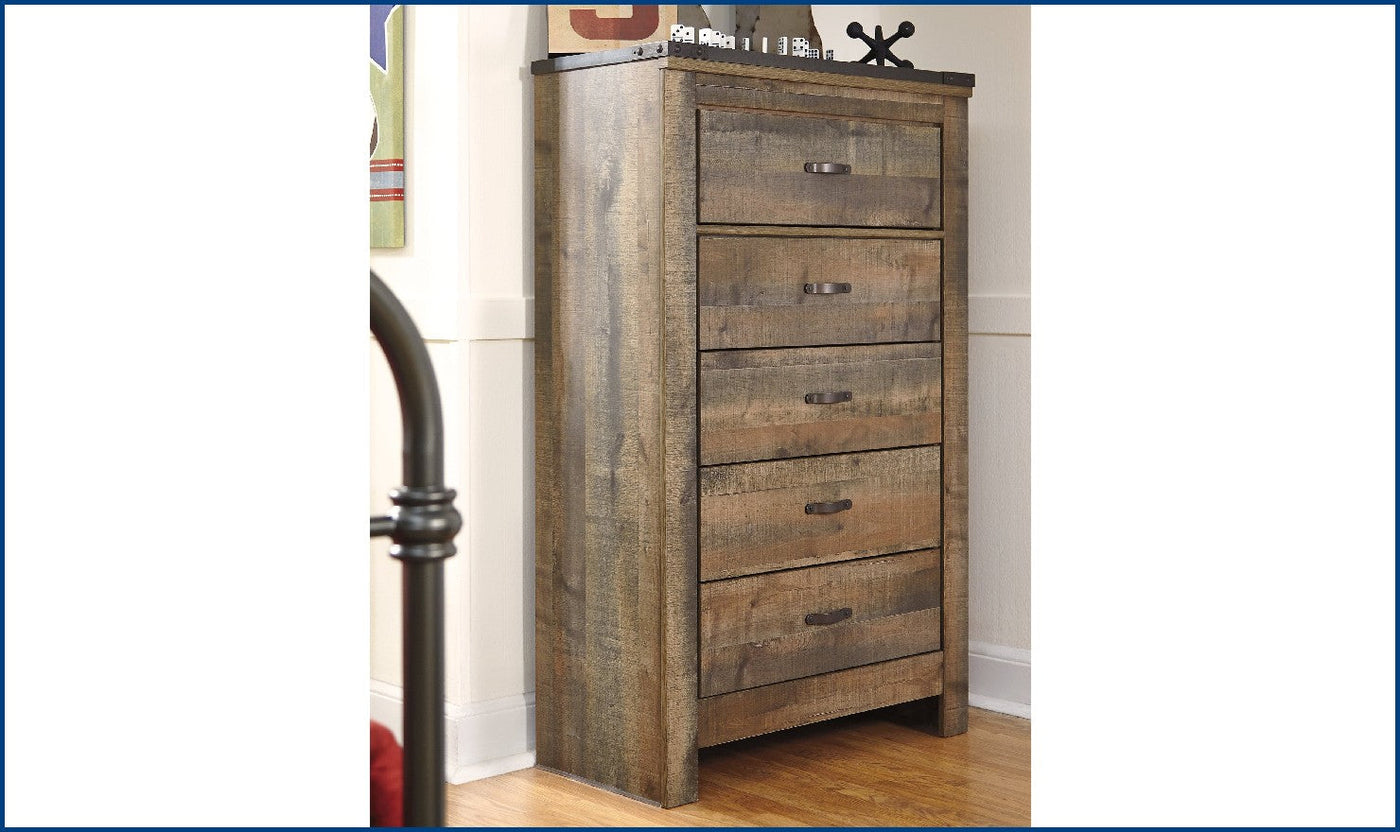 Trinell 5-Drawer Chest-Storage Chests-Leahyco