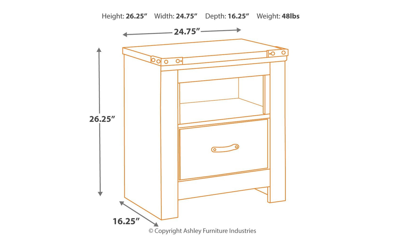 Trinell Nightstand-Nightstands-Leahyco