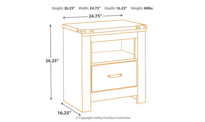 Trinell Nightstand-Nightstands-Leahyco