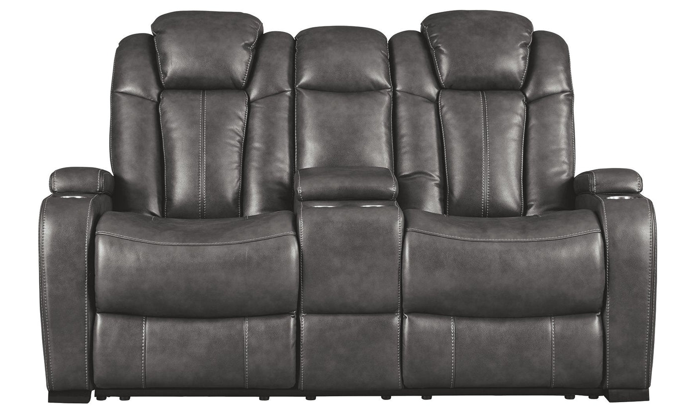 Turbulance Power Reclining Loveseat-Loveseats-Leahyco