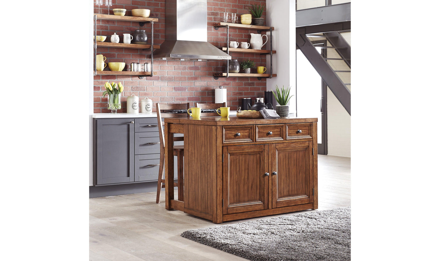 Tuscon 3 Piece Kitchen Island Set 1 by homestyles-Cabinets-Leahyco