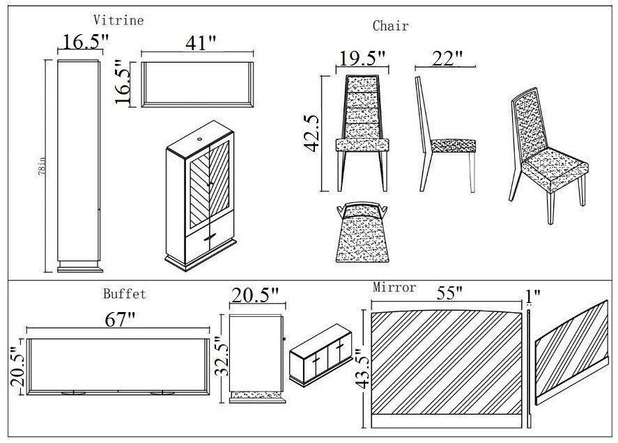 Valentina Vitrine-Hutches-Leahyco