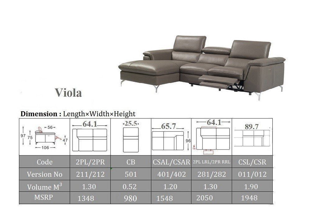 Viola Sectional Sofa-Sectional Sofas-Leahyco