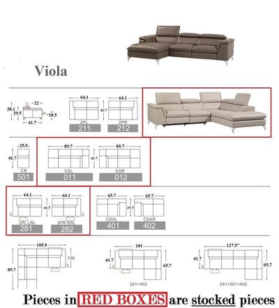 Viola Sectional Sofa-Sectional Sofas-Leahyco