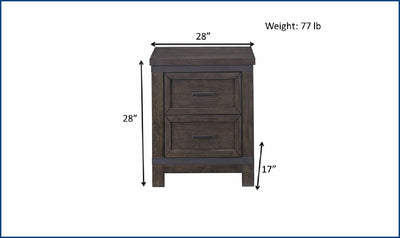 Warewood Nightstand-Nightstands-Leahyco