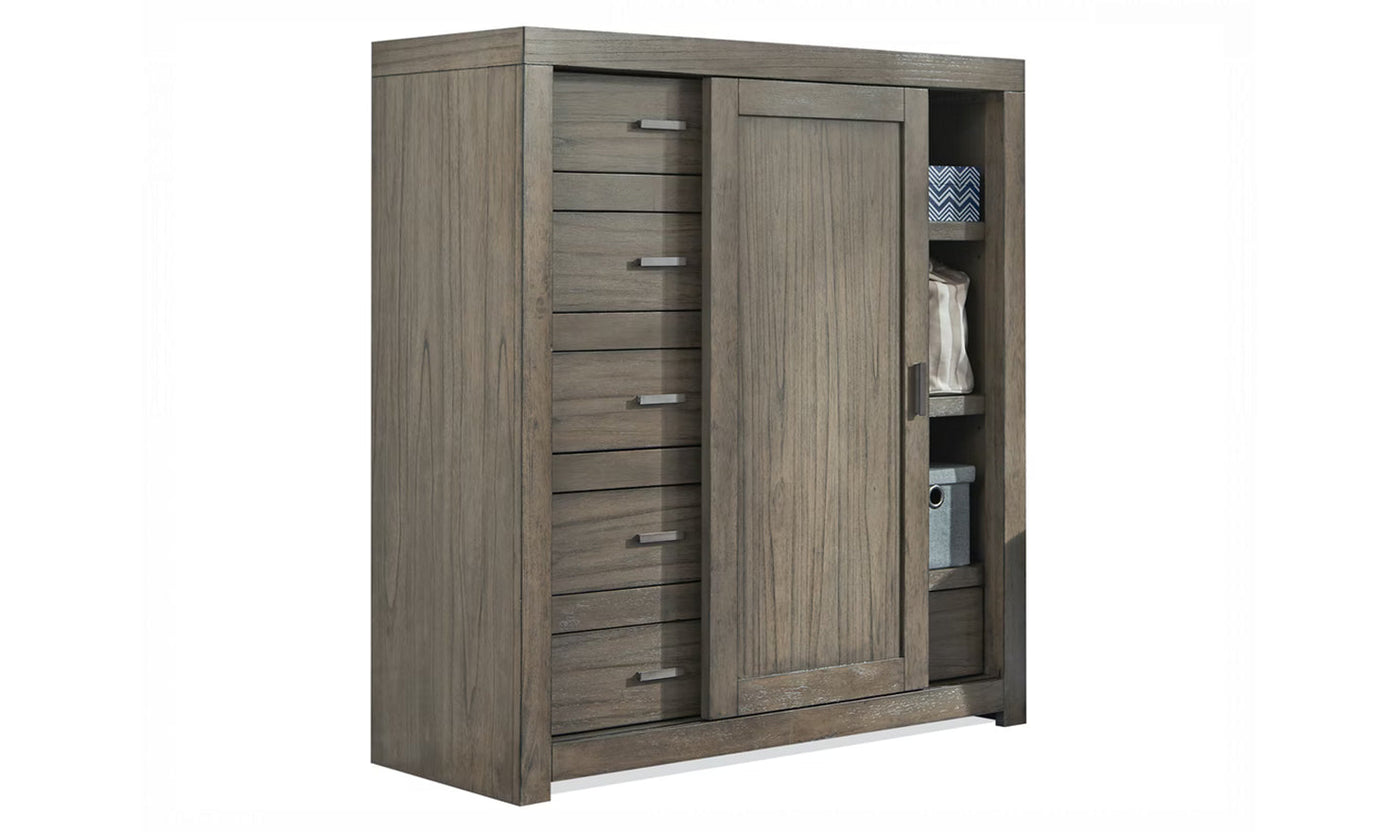 Warewood Sliding Door Chest-Storage Chests-Leahyco