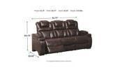 Warnerton PWR REC Sofa with ADJ Headrest-Sofas-Leahyco