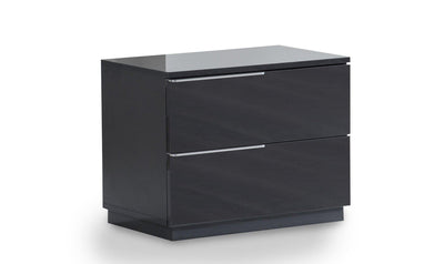 Warsaw 2-Drawer Nightstand Left, Grey-Nightstands-Leahyco