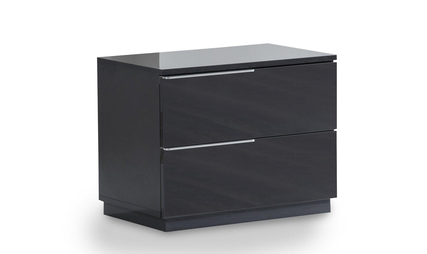 Warsaw 2-Drawer Nightstand Right, Grey-Nightstands-Leahyco