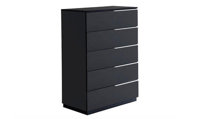 Warsaw 5-Drawer Chest, Grey-Storage Chests-Leahyco