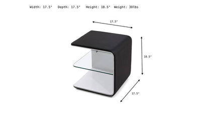 Wave Nightstand-Nightstands-Leahyco