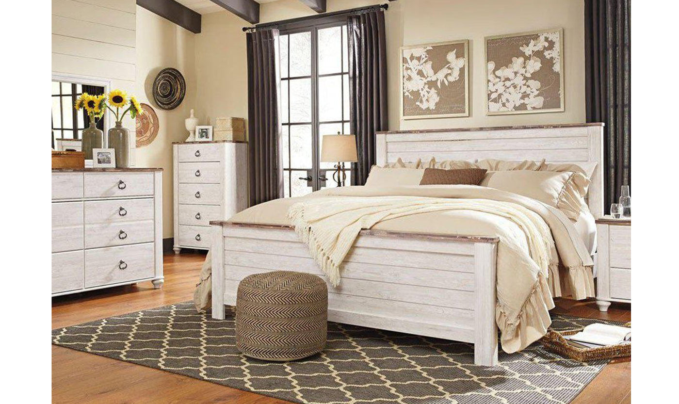 Willowton Panel Bedroom Set-Bedroom Sets-Leahyco