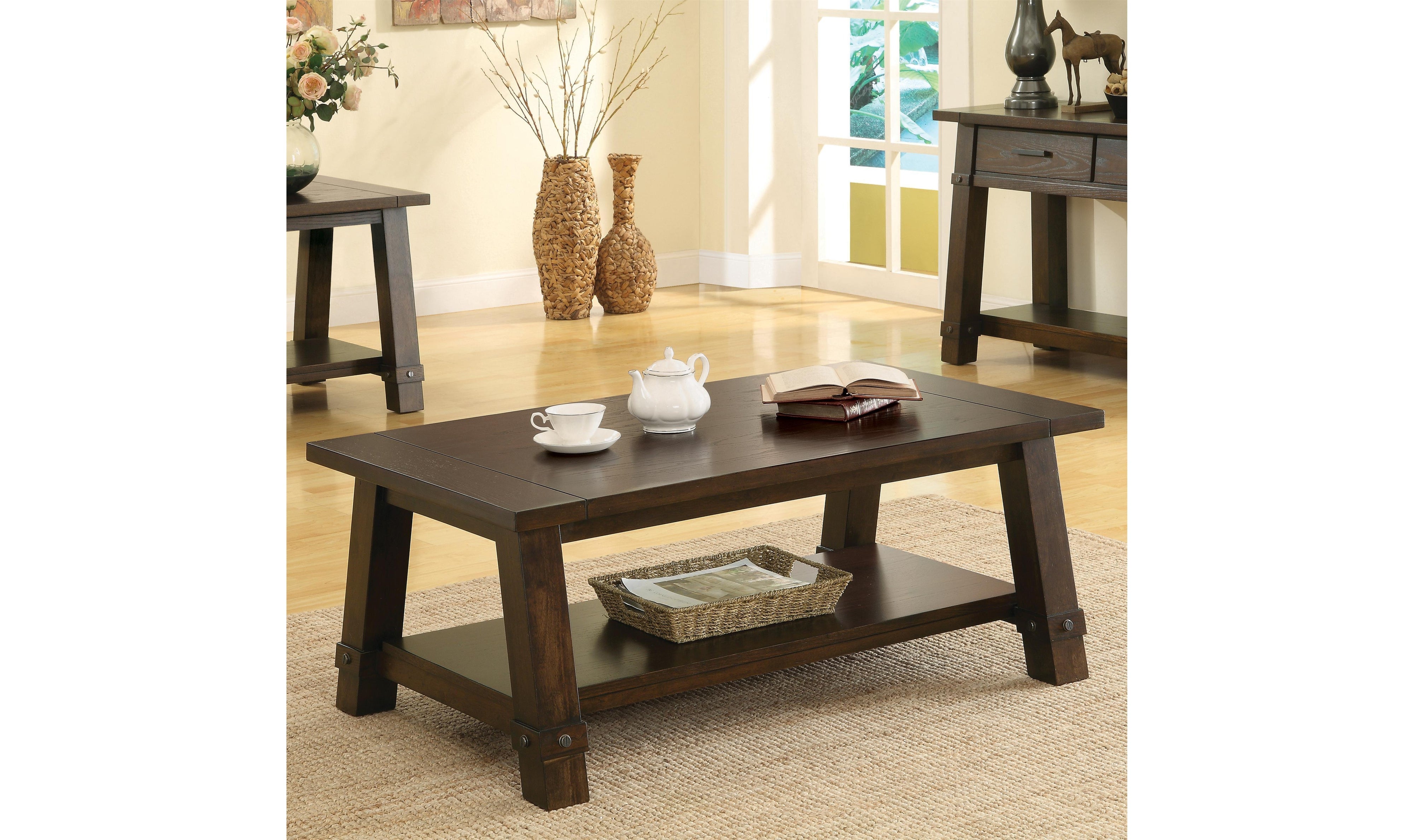 Windridge Angle-leg Cocktail Table-Coffee Tables-Leahyco