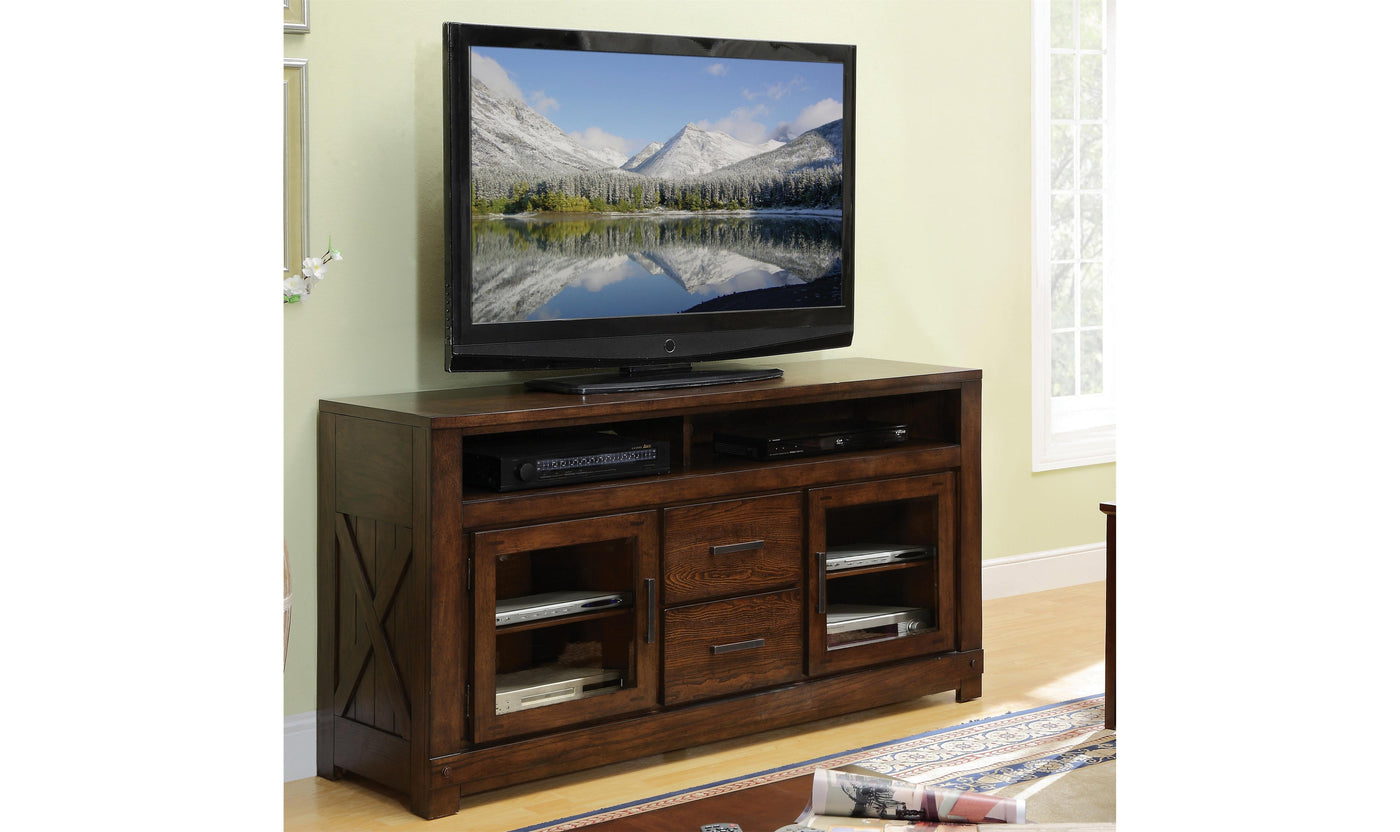 Windridge Tv Console-glass Door-Tv Units-Leahyco