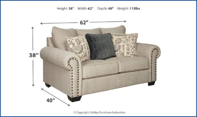 Zarina Loveseat-Loveseats-Leahyco